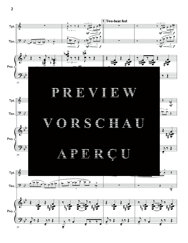 Produktgalerie: Seite 6 von 11 Gloria Gorda y Grande, , (Trio Posune, Trompete in Bb/Flügelhorn + Klavier)
