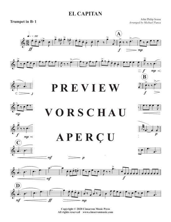 Produktgalerie: Seite 9 von 18 El Capitan , , (Blechbläser Quintett)