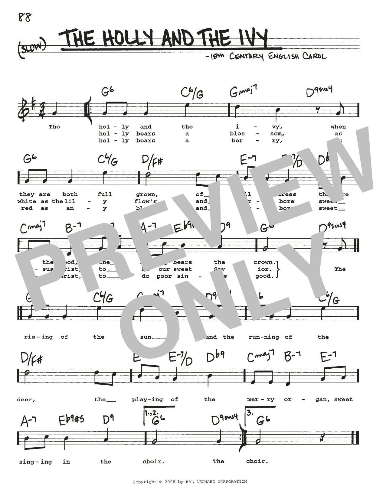 Product gallery: Page 1 of 1 The Holly And The Ivy, 18th Century English Carol