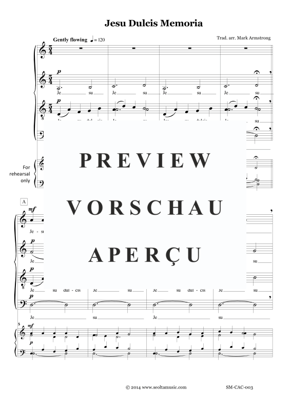 Produktgalerie: Seite 4 von 11 Jesu dulcis memoria (motet on Gregorian theme), , Gemischter Chor