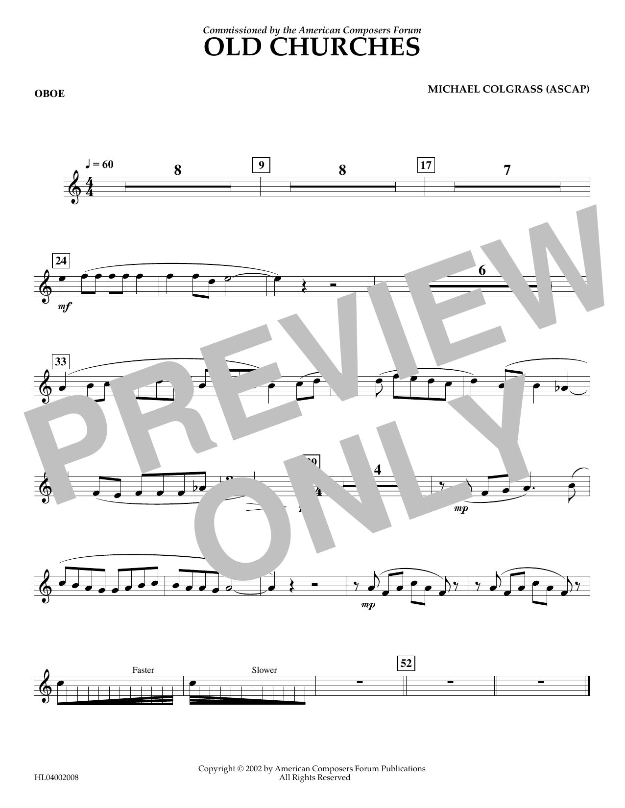 Produktbild zu: Old Churches - Oboe