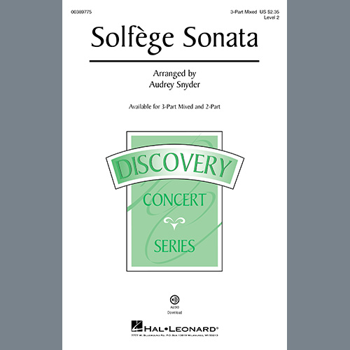 cover: Solfege Sonata, Audrey Snyder, Chor