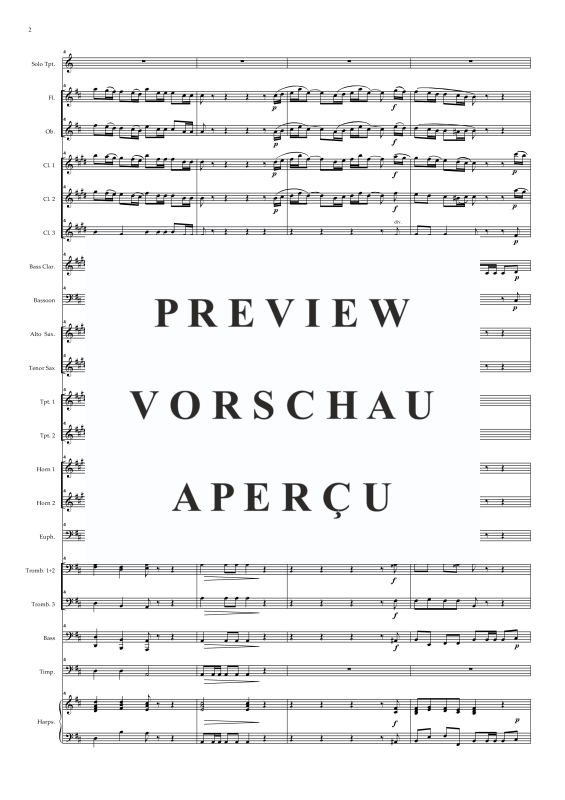 Produktgalerie: Seite 5 von 11 Trompetenkonzert D-Dur, , Concert Band und Solo Trompete in D