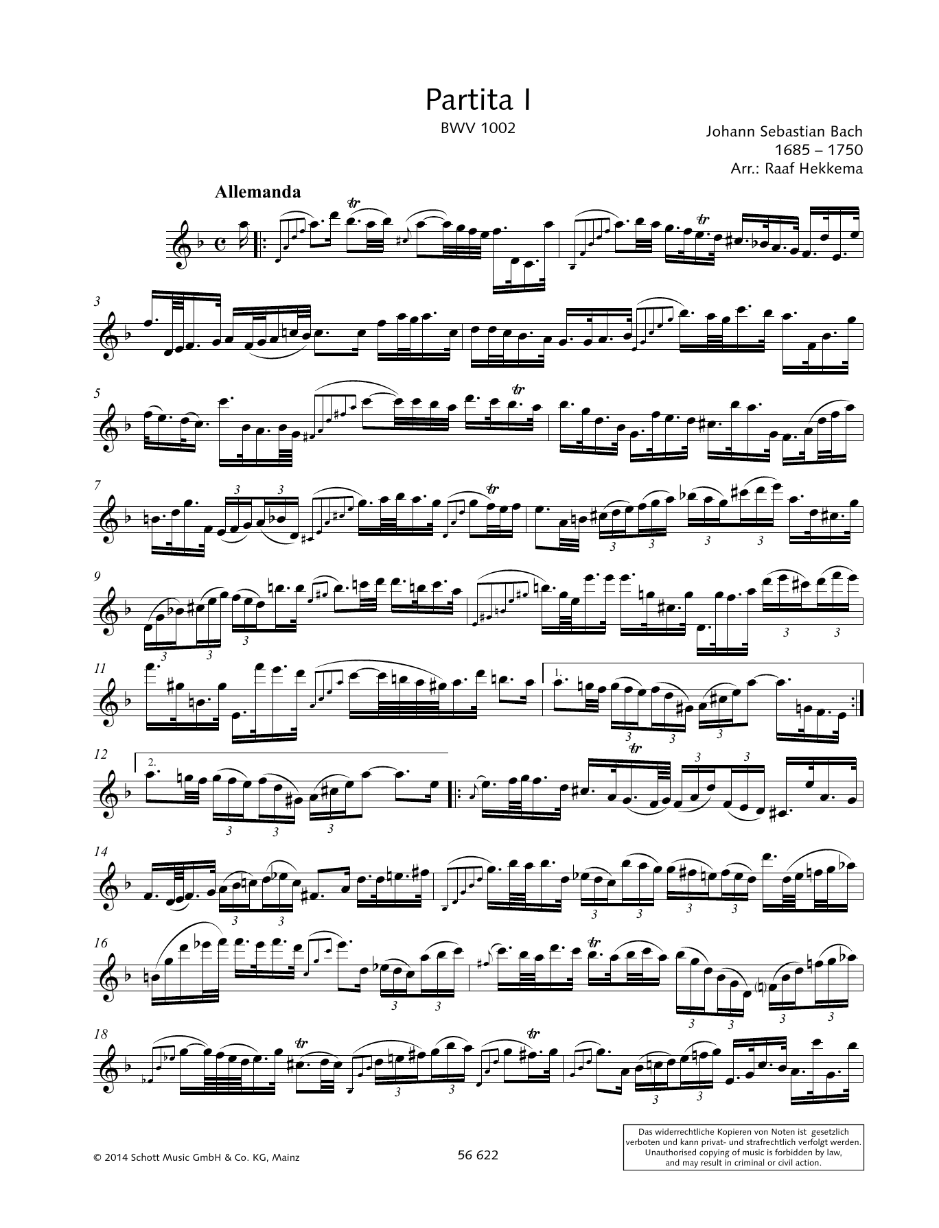 Produktgalerie: Seite 1 von 1 Partita I, Johann Sebastian Bach