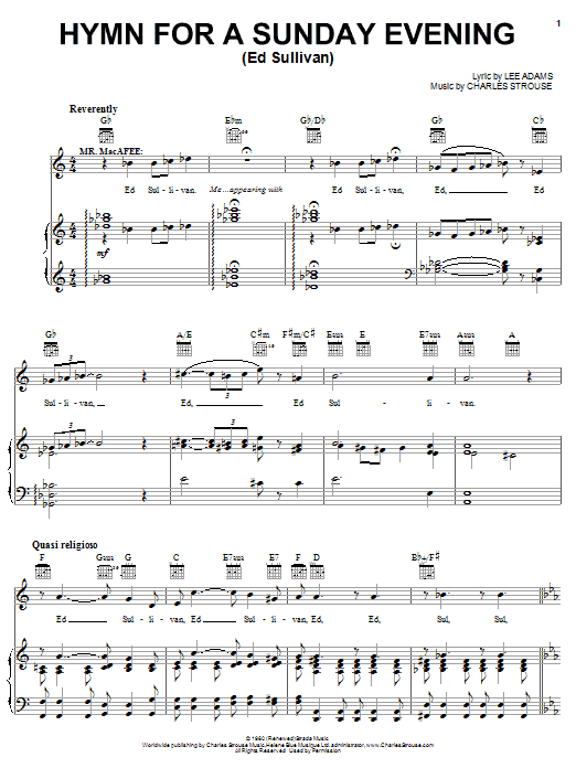 Produktbild zu: Hymn For A Sunday Evening (Ed Sullivan)