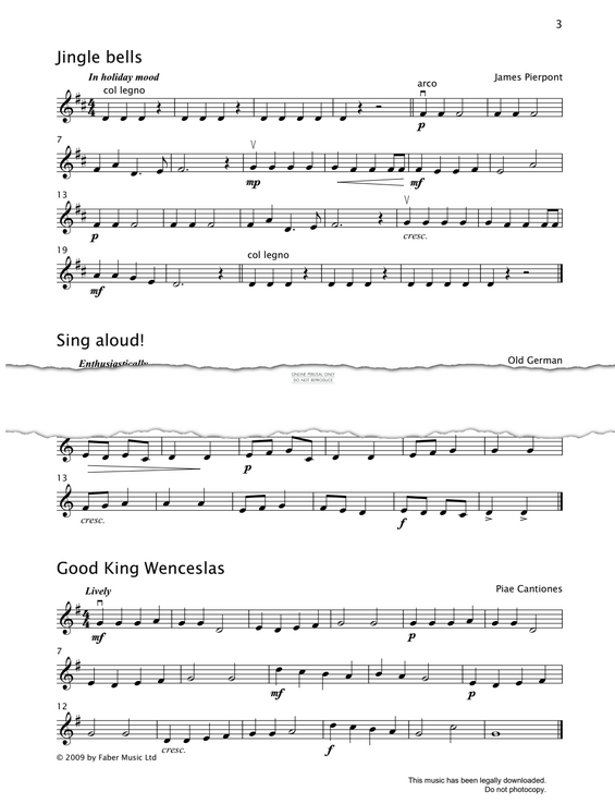 Produktgalerie: Seite 1 von 1 Good King Wenceslas, Traditional, Violine