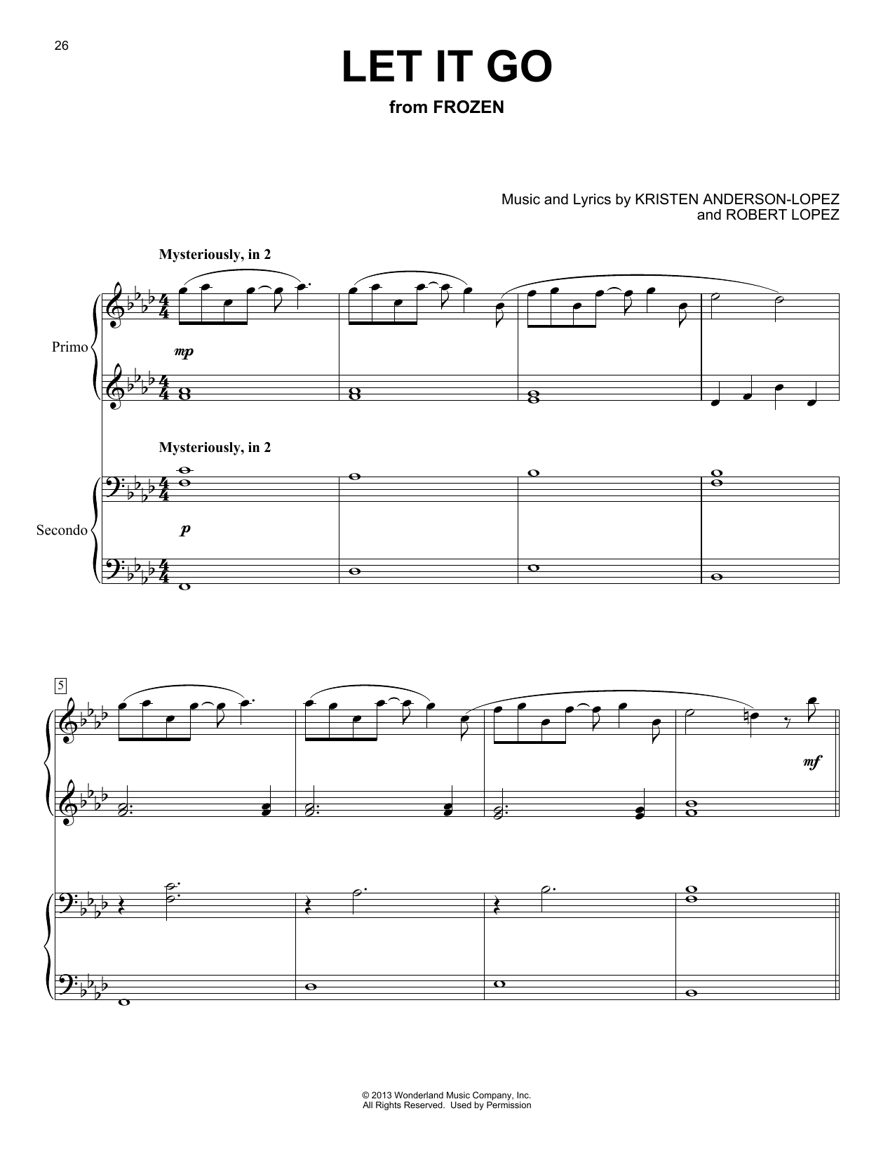 Produktbild zu: Let It Go (from Frozen)