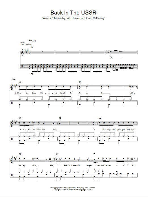 Produktgalerie: Seite 1 von 1 Back In The U.S.S.R., The Beatles, Melodieinstrument