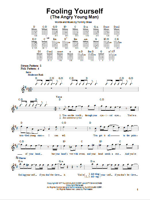 Product picture to:  Fooling Yourself (The Angry Young Man) - Styx