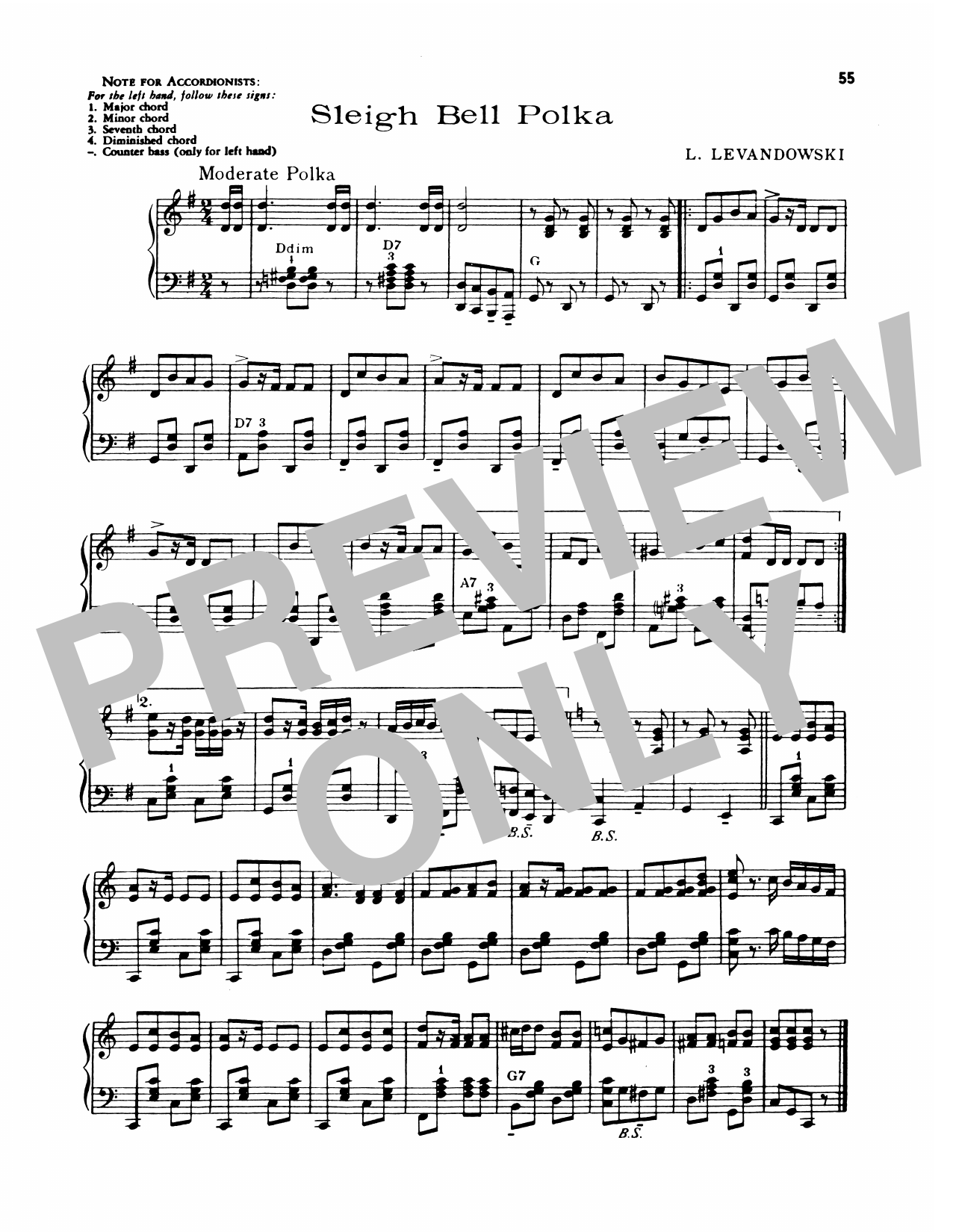 Produktgalerie: Seite 1 von 1 Sleighbell Polka, Lawrence Welk, Klavier