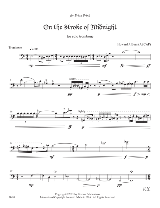 Product picture to: On the Stroke of Midnight Howard J. Buss