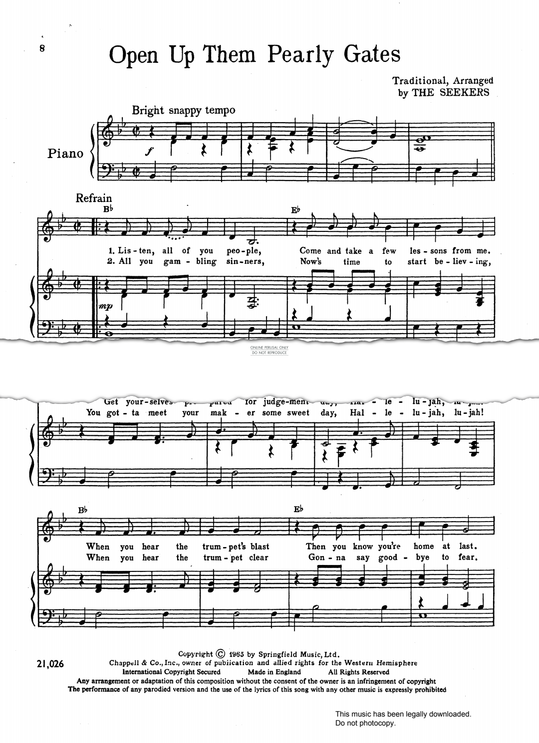 Product gallery: Page 1 of 1 Open Up Them Pearly Gates, The Seekers