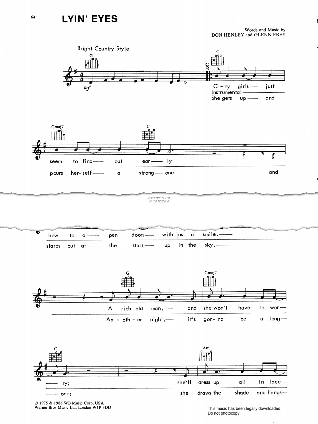 gallery: Lyin' Eyes, Eagles