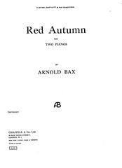cover: Red Autumn, Arnold Bax