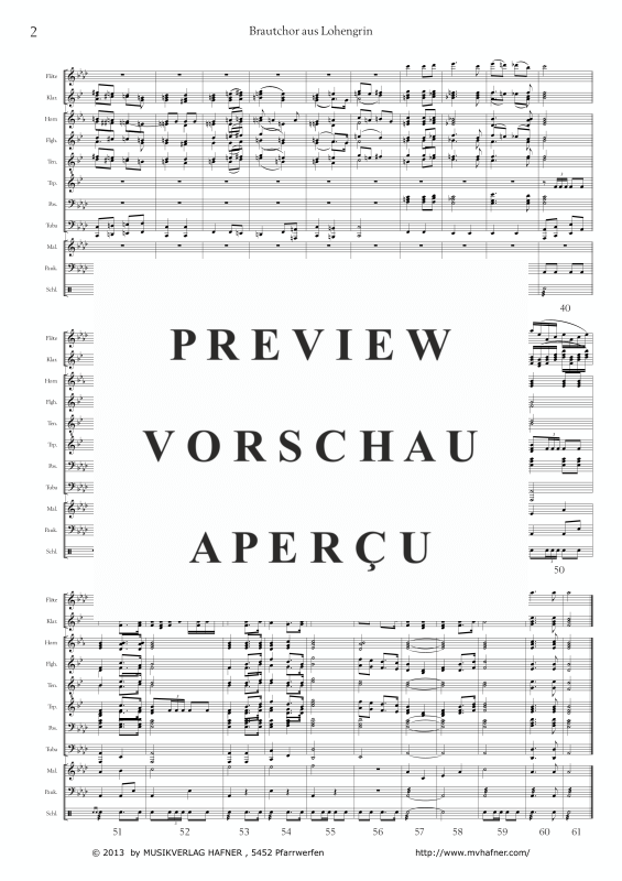gallery: Brautchor aus Lohengrin, , (wind orchestra)