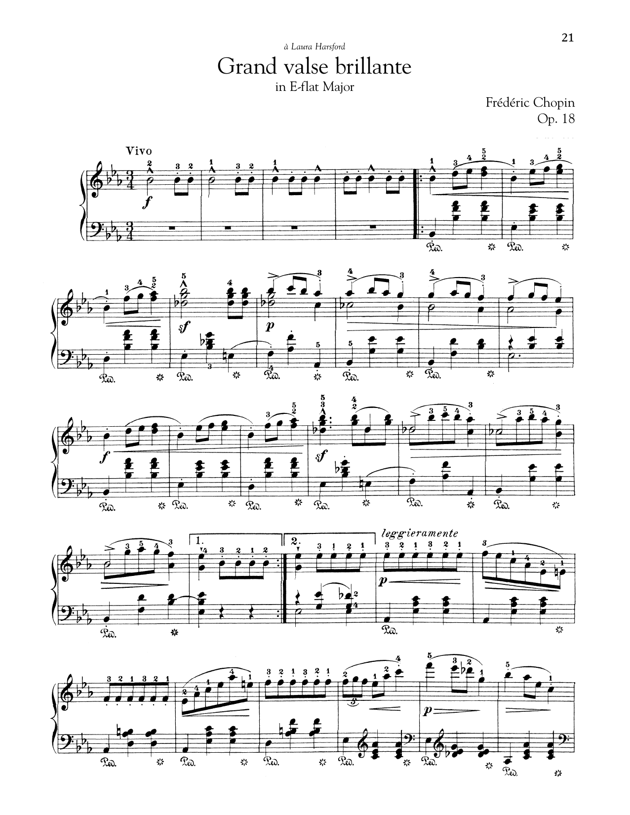 Product picture to: Grand Valse Brillante In E-Flat Major, Op. 18