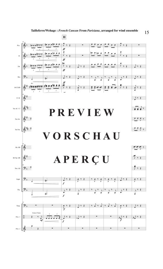 Product gallery: Page 16 of 21 Final : Galop French Cancan from Parisians , , (mixed ensemble/woodwinds and brass + percussion)