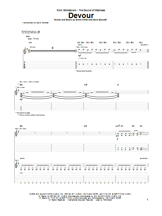 Produktgalerie: Seite 1 von 1 Devour, Shinedown, Gitarre