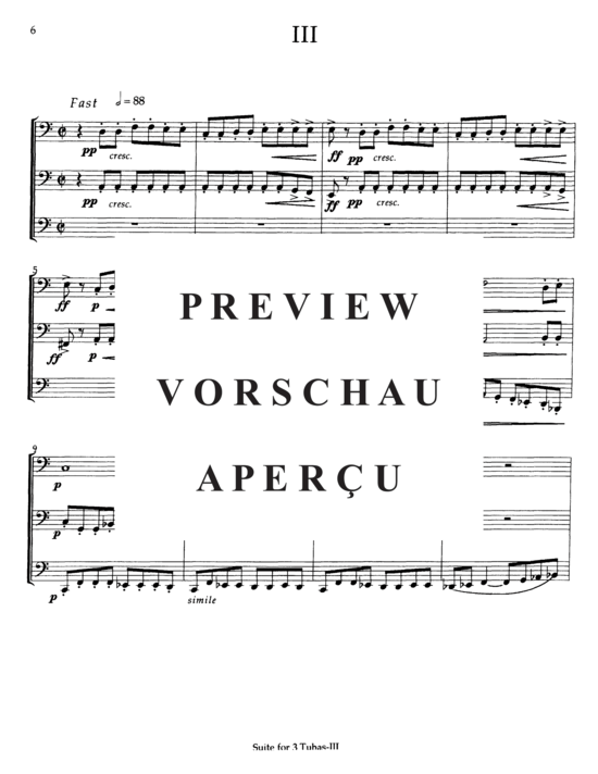 Produktgalerie: Seite 9 von 21 Suite for Three Tubas , , (Tuba Trio)