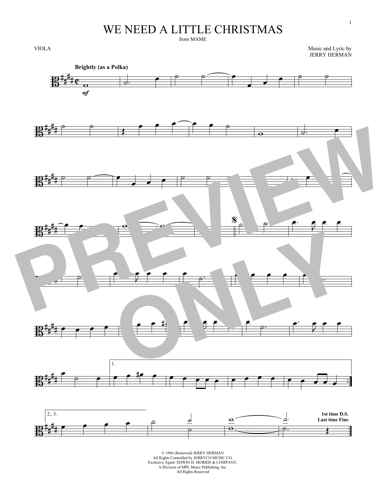 Product gallery: Page 1 of 1 We Need A Little Christmas, Jerry Herman