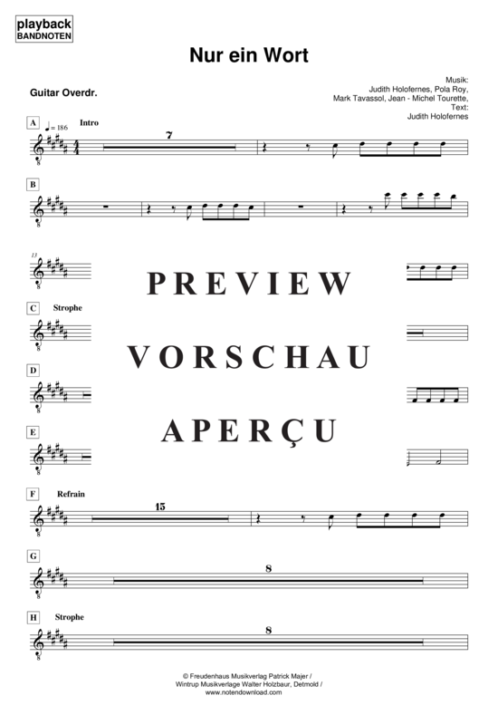 Product gallery: Page 2 of 4 Nur ein Wort - Gitarre Overdrive, Wir sind Helden, 