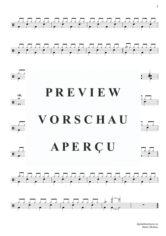 gallery: Manic Monday , Bangles, (Drums)