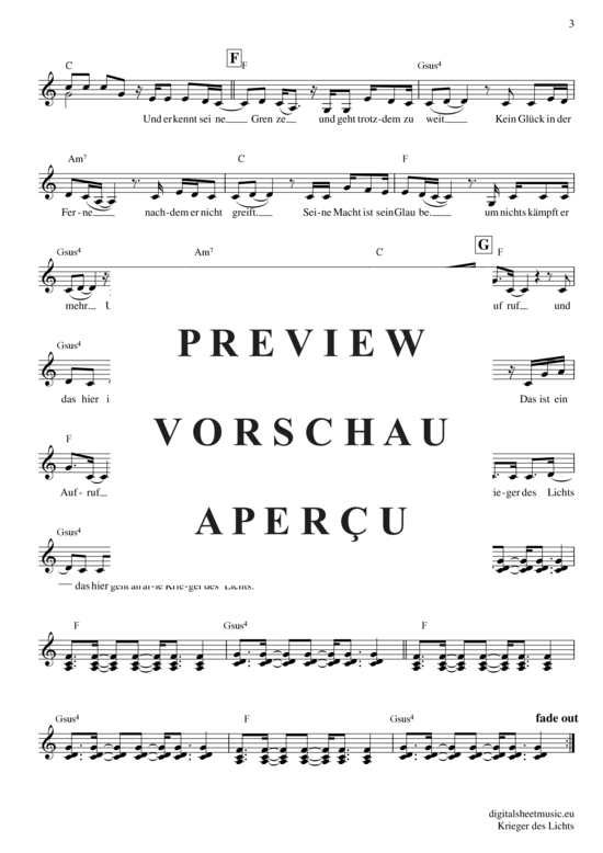 Product gallery: Page 4 of 4 Krieger des Lichts , Silbermond, (Keyboard)