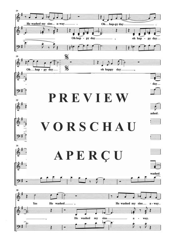 Produktgalerie: Seite 4 von 11 Oh Happy Day, , Gemischter Chor SAB, Solo und Klavier