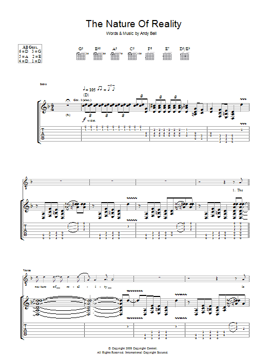 Produktgalerie: Seite 1 von 1 The Nature Of Reality, Oasis, Gitarre