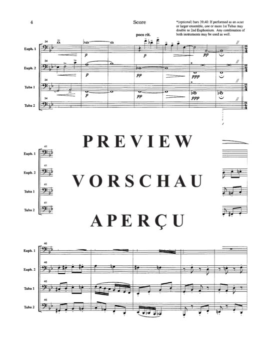 Product gallery: Page 8 of 21 Elegy and Presto , , (Tuba Quartett EETT)