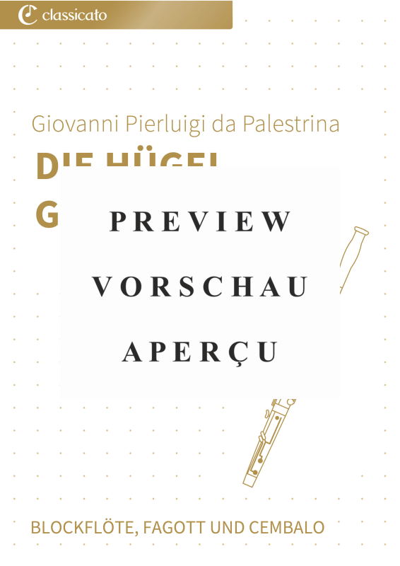 gallery: Die Hügel in Grün - Vestiva i colli - Pastorales Madrigal in drei Stimmen, , Blockflöte, Fagott und Cembalo