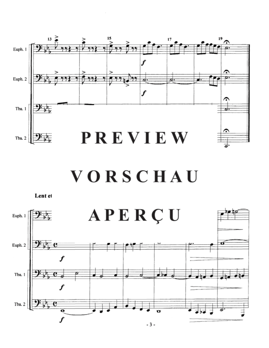 Product gallery: Page 5 of 10 Trois Antiennes , , (Tuba Quartett EETT)