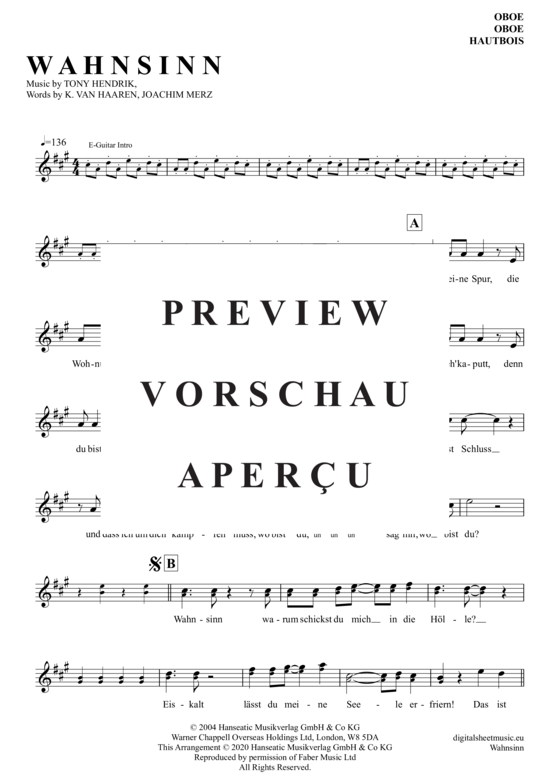 Produktgalerie: Seite 2 von 4 Wahnsinn , Petry, Wolfgang, (Oboe)
