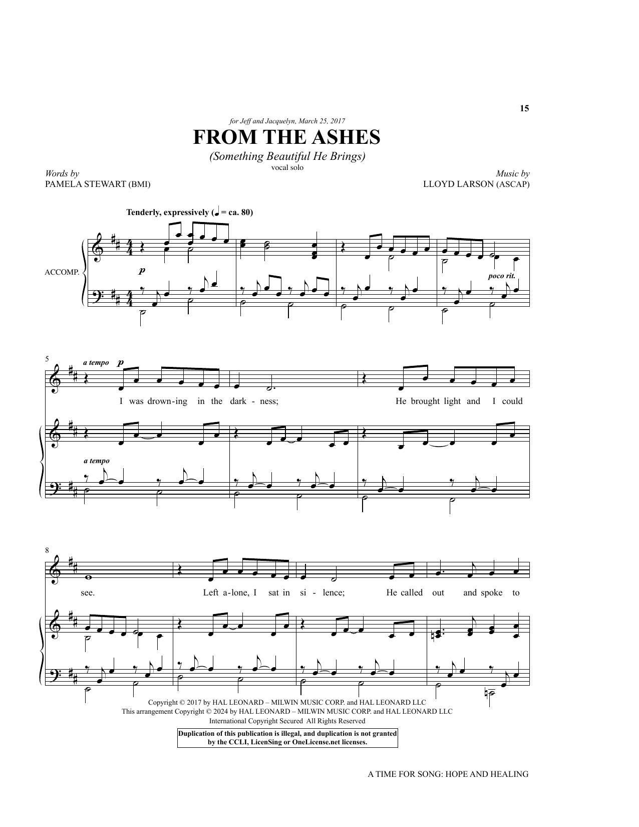 Produktbild zu: From The Ashes (Something Beautiful He Brings)