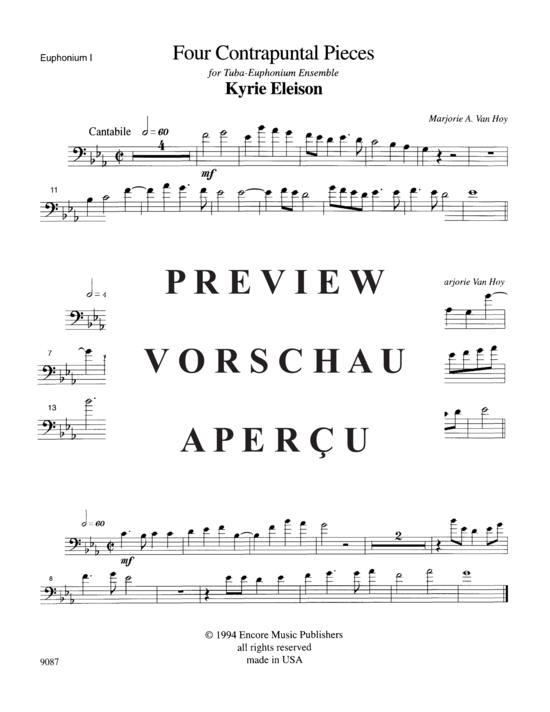 Product gallery: Page 10 of 18 Four Contrapuntal Pieces , , (Tuba Quartett EETT)
