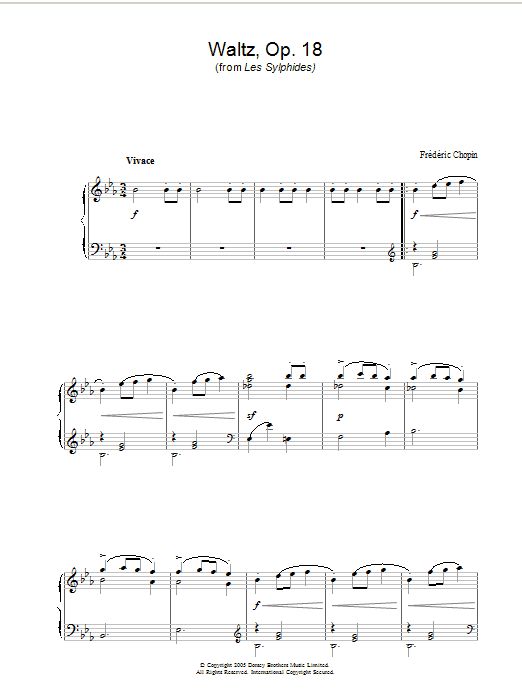 Produktbild zu: Waltz Op. 18 (from Les Sylphides)