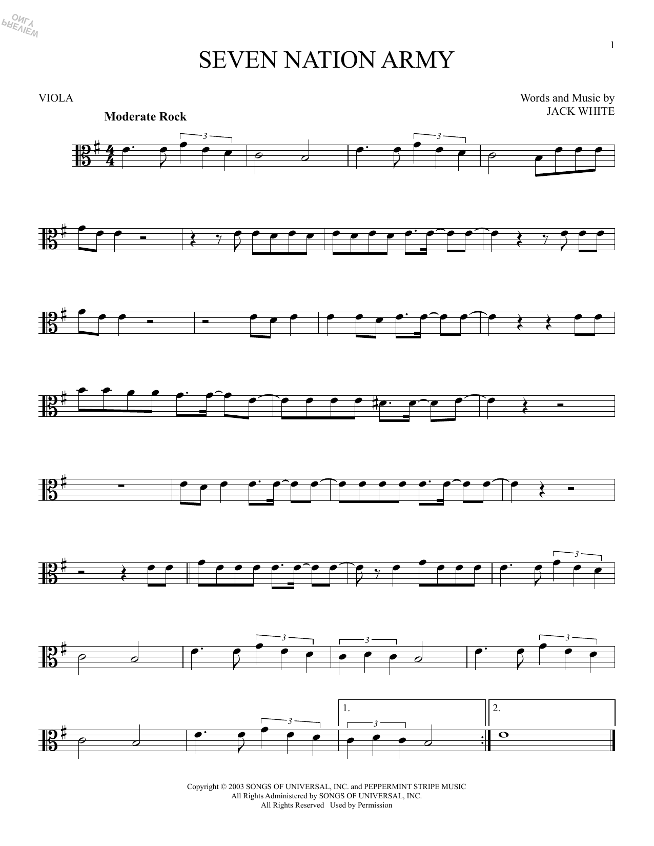 Product gallery: Page 1 of 1 Seven Nation Army, White Stripes