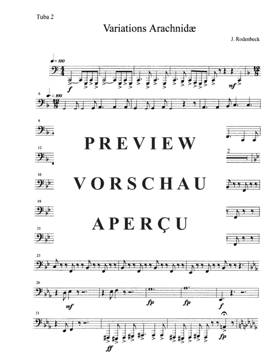 gallery: Variations Arachnidae , , (Tuba Quartett EETT)