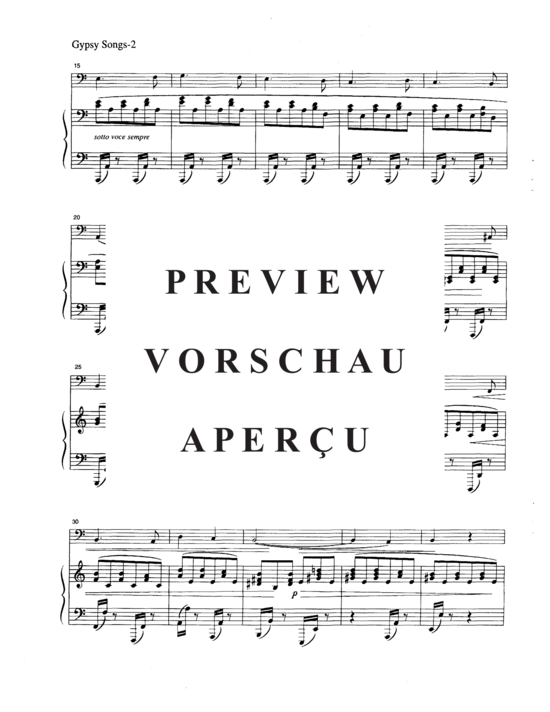 Product gallery: Page 5 of 20 Gypsy Songs , , (tuba + piano)