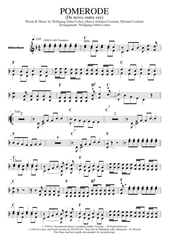 Product picture to: Pomerode de novo outra vez Marco Antonio Cornetet (Banda Pomerana)