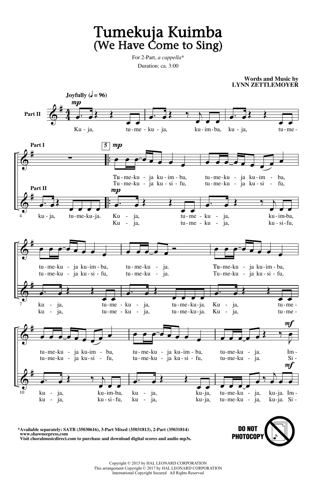 Produktbild zu: Tumekuja Kuimba (We Have Come To Sing!)