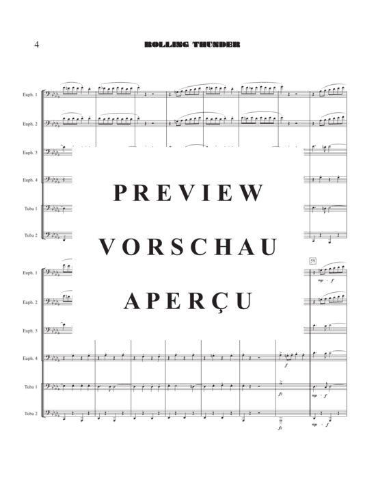 Product gallery: Page 6 of 18 Rolling Thunder , , (Tuba Ensemble EEEETT)