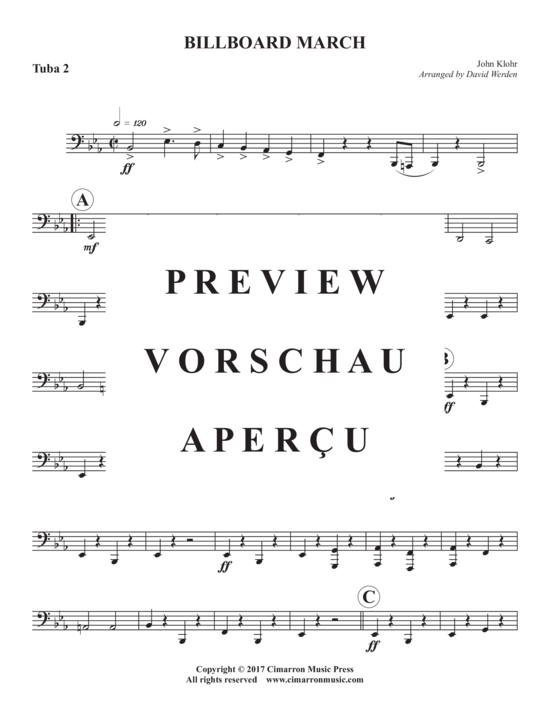 Product gallery: Page 17 of 18 Billboard March , , (Tuba Quartet)