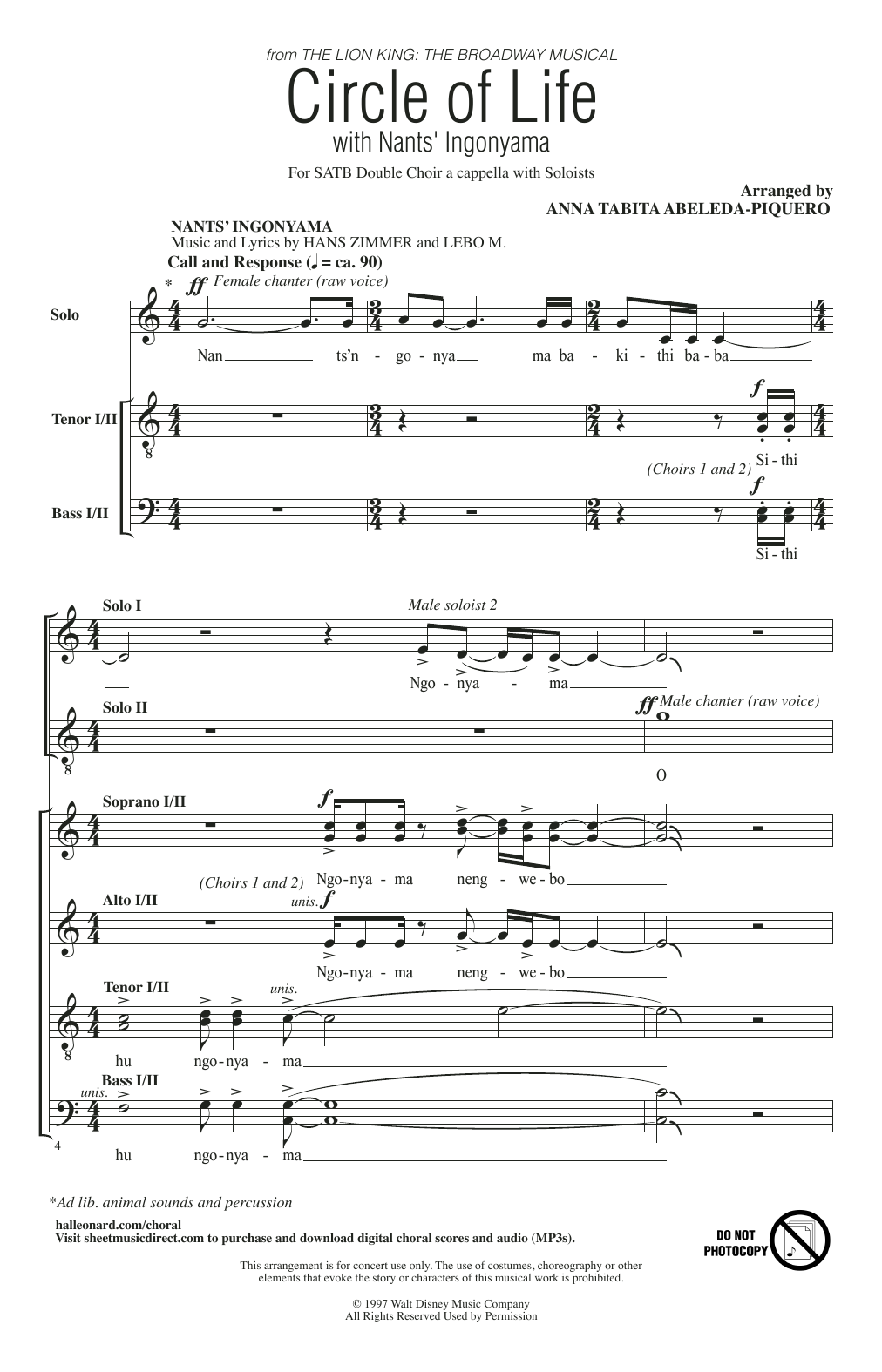 Produktgalerie: Seite 1 von 1 Circle Of Life with Nants' Ingonyama, Elton John, Chor