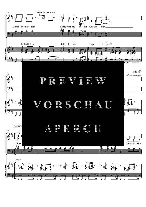 gallery: Gospel Train, , Gemischter Chor SAM/Solo opt. und Klavier