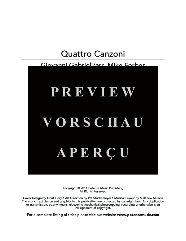 Product gallery: Page 3 of 11 Quattro Canzoni, , (Tuba Quartett EETT)