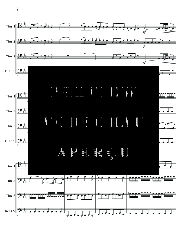 Product gallery: Page 6 of 11 Serenade from Eine Kleine Nachtmusik, , (Trombone quartet)