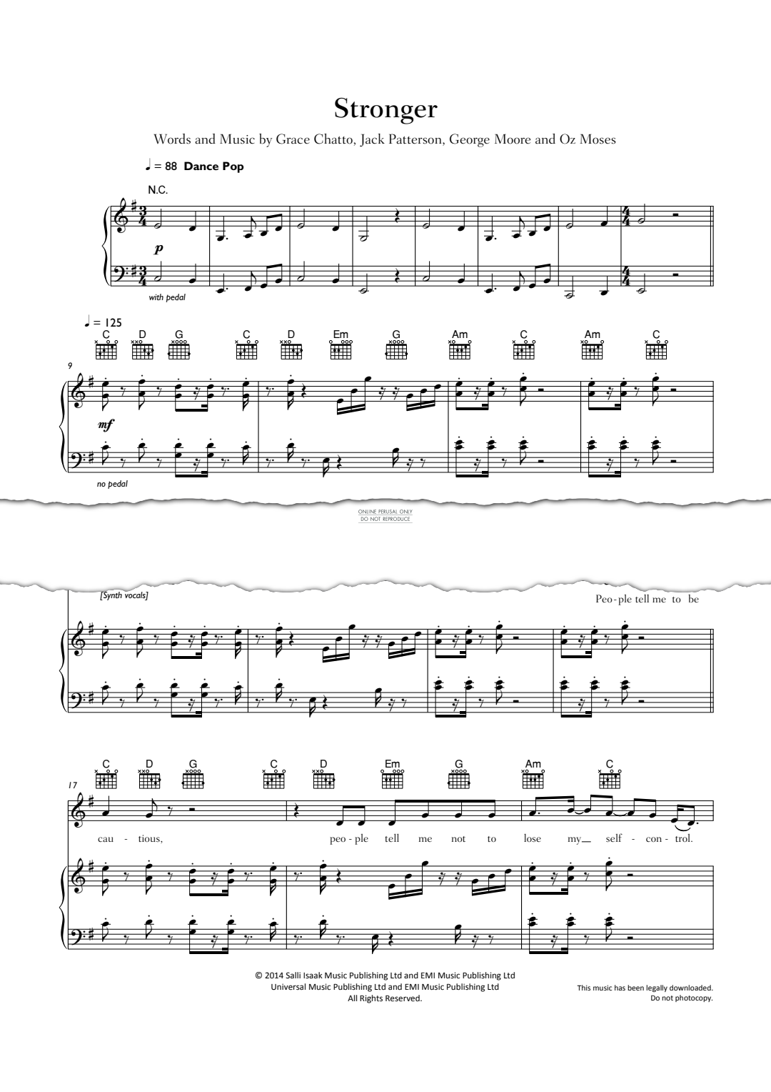 gallery: Stronger, Clean Bandit, Gesang, Gitarre, Klavier