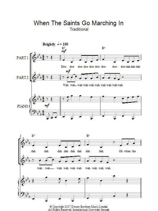Product gallery: Page 1 of 1 When The Saints Go Marching In (arr. Rick Hein), Traditional