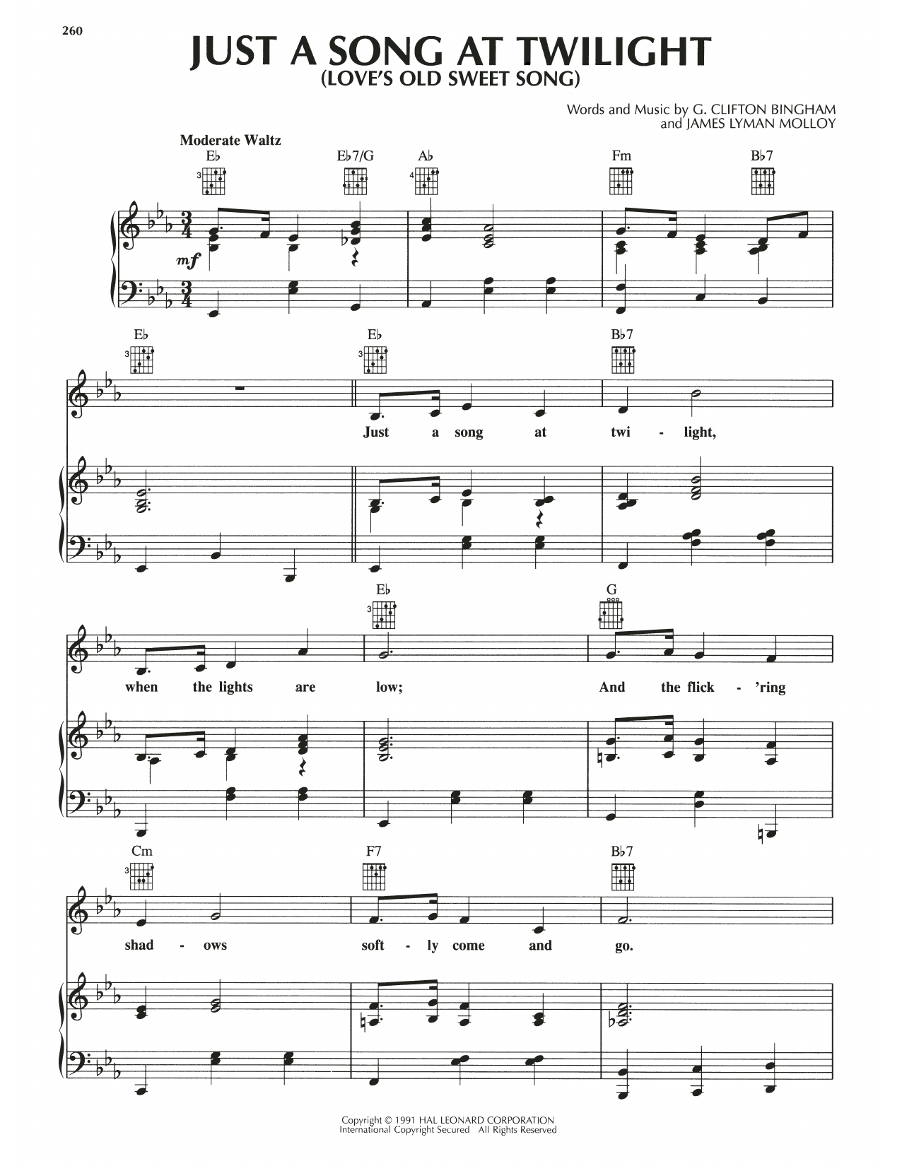Produktbild zu: Just A Song At Twilight (Love's Old Sweet Song)